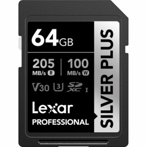 Lexar 64GB Pro Silver Plus SDHC V30 U3