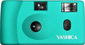 Fotocamera compatta Yashica MF1 Set con Pellicola Turquoise