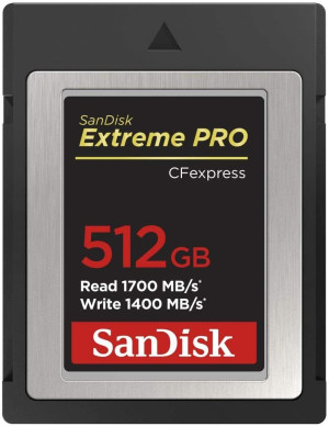 Scheda di Memoria Sandisk CFexpress Tipo B Extreme Pro 512GB 