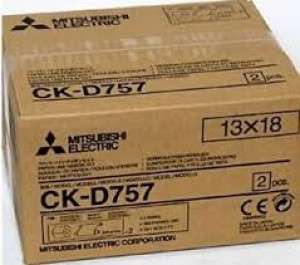 Mitsubishi Electric CK-D757 Carta + Ribbon per 460 Stampe 13x18