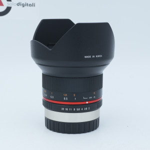 Samyang 12mm f/2.0 NCS CS Black (Fuji X) Usato 