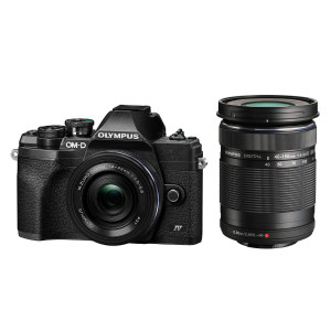 Fotocamera Mirrorless Olympus OM-D E-M10 Mark IV + 14-42mm EZ + 40-150mm Black Polyphoto