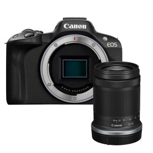 Fotocamera mirrorless Canon EOS R50 + obiettivo RF-S 18-150mm F3.5.-6.3 IS STM
