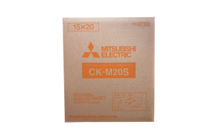 MITSUBISHI Electric CK-M20S Carta + Ribbon Per 750 Stampe 10x15 o 375 15x20