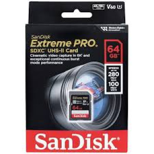 SanDisk 64GB SDXC Extreme Pro V60 UHS-II