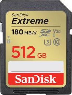 SanDisk 512GB SDXC Extreme 180MB/s