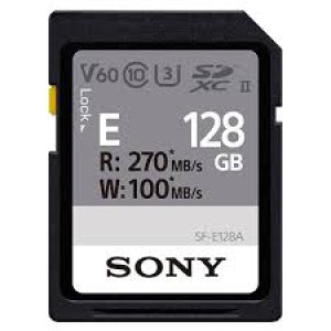 Sony SDXC E series 128GB UHS-II Class 10 U3 V60 