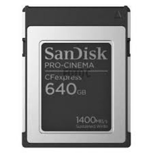 Sandisk CFexpress TipoB Pro-Cinema 640GB (1.700MBs lettura, 1.500MBs scrittura)