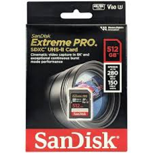 SanDisk 512GB SDXC Extreme Pro V60 UHS-II