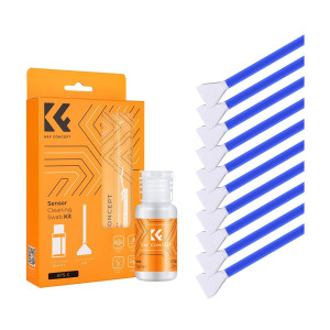 K&F Concept 10 Kit di Pulizia del Sensore Full Frame + 20ML di Liquido