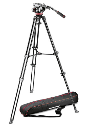 Manfrotto Kit 502, treppiede telescopico doppio tubo MVT502AM