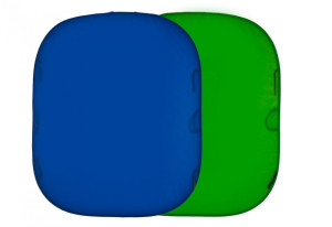 Fondale ripiegabile Chromakey Blu / Verde 180 x 150 cm