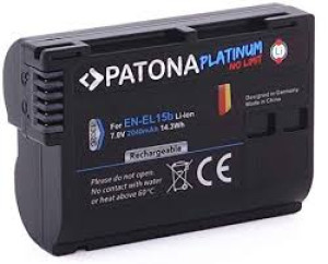 Batteria PATONA Premium compatibile Nikon EN-EL15B D7200/D7500/D610/D810/D850/Z7/Z6
