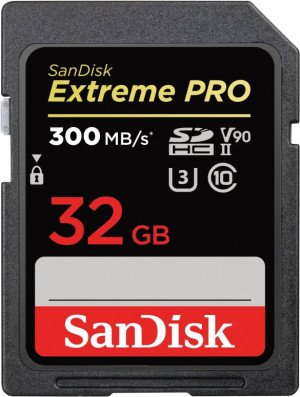 SanDisk SDHC Extreme Pro 32GB 300MB/s V90 UHS II
