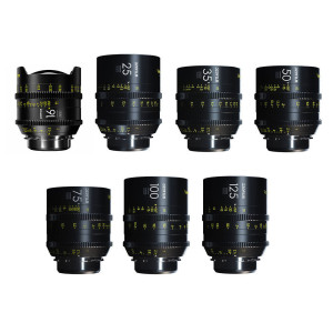 DZO Kit di 7 obiettivi Vespid con attacco PL/EF (16, 25, 35, 50, 75, 100, 125)