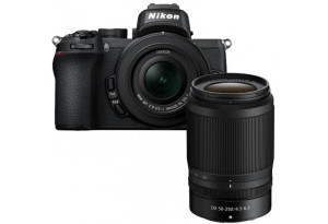 Fotocamera mirrorless Nikon Z50 + Z DX 16-50 + 50-250 VR + SD 64GB Lexar 667x Pro Nital