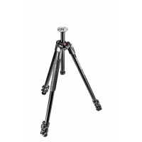 Manfrotto MVTTWINGA Treppiede a Doppio Tubo in Alluminio con Stella a Terra, Culla da 100 mm e Adattatore a 75 mm, 3 Basi in Gomma, Doppi Piedini a Puntale