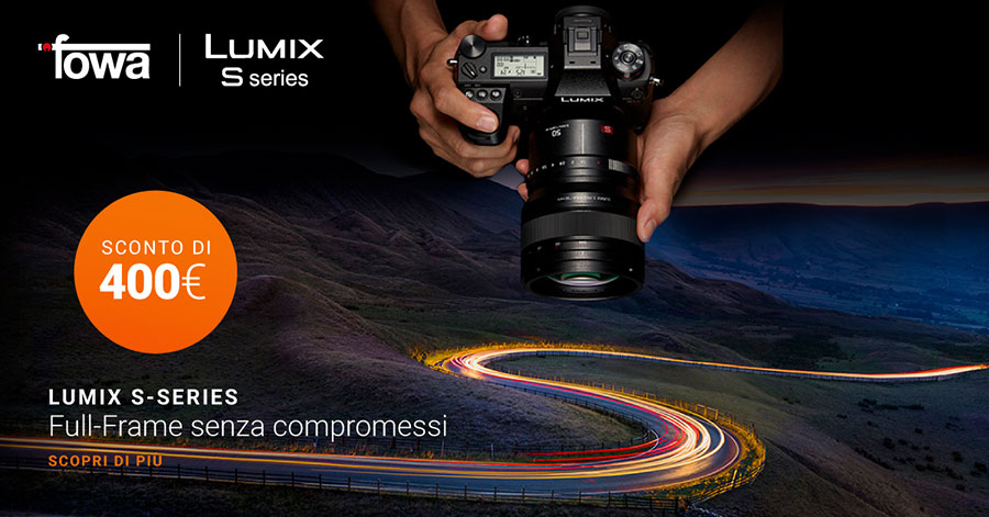 promozione panasonic serie S fotocamere mirrorless sconto lumix S1 S1R solodigtali roma