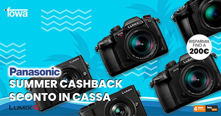 promozione panasonic serie S fotocamere mirrorless finanziamento lumix G solodigitali roma
