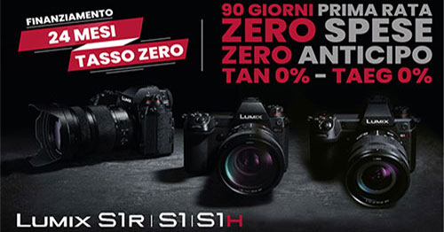 promozione panasonic serie S fotocamere mirrorless finanziamento lumix G solodigitali roma