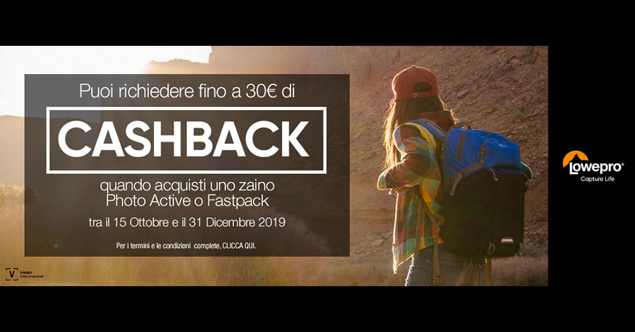 Lowepro promozione rimborso zaini fotografici Lowepro promozione rimborso zaini fotografici