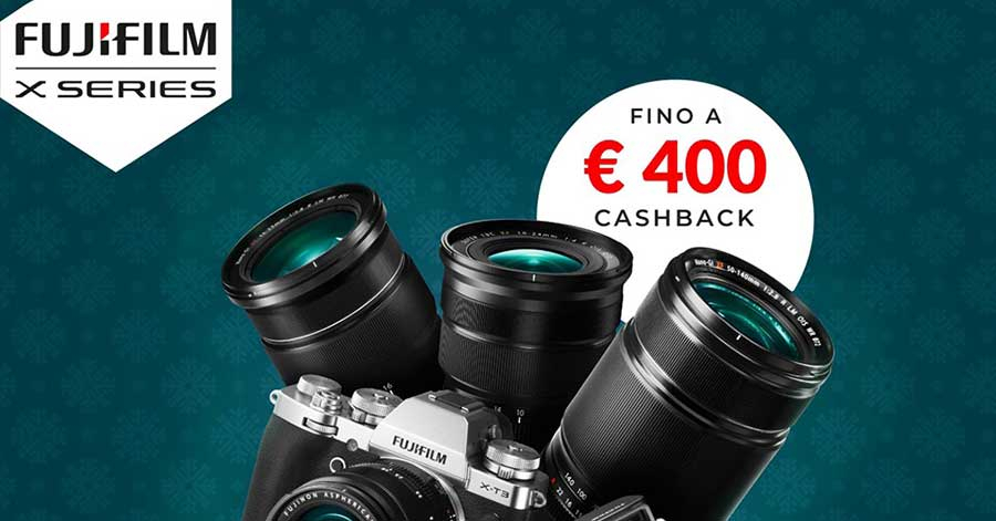 rimborso fujifilm promozione fotocamere mirrorless obiettivi winter cashback solodigitali roma